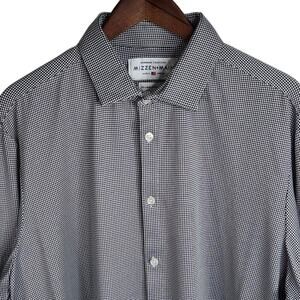 Mizzen + Main Standard Fit Shirt Spinnaker Collection Men's Size XXL Black Check